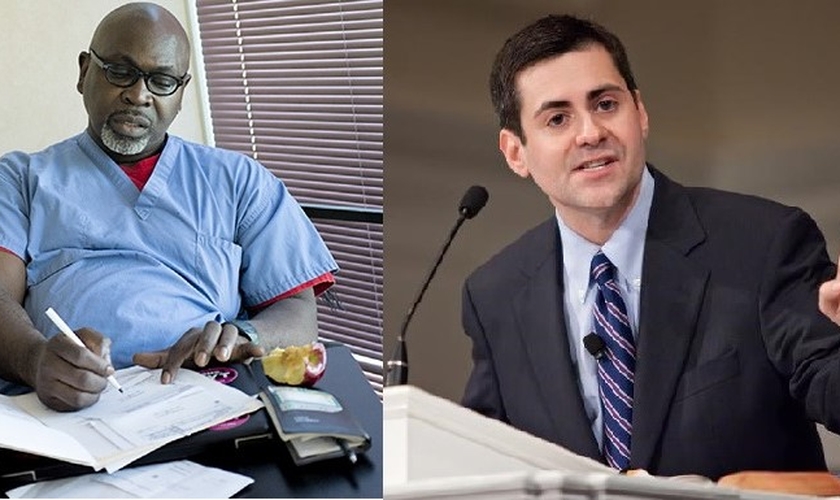 Médico Willie Parker (esquerda) e teólogo Russell Moore (direita). (Imagem: Guiame)