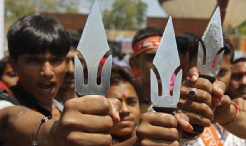 Extremistas hindus. (Foto: Asia News)
