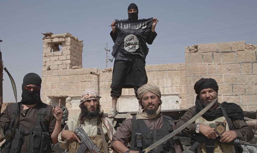 Terroristas do Estado Islâmico. (Foto: Corbis/Medyan Dairieh)