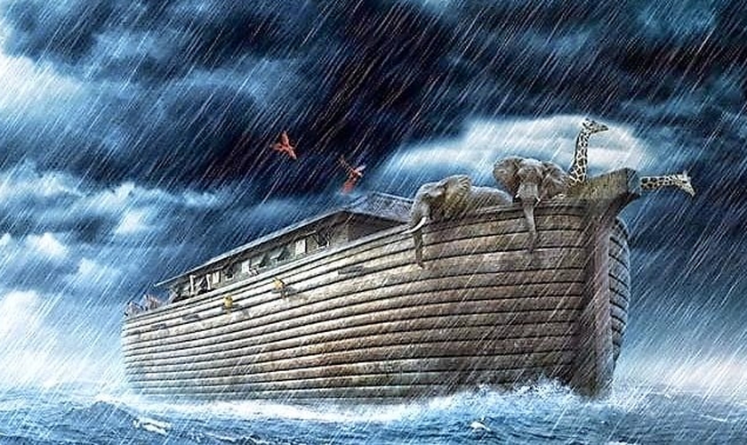 Resultado de imagem para segundo a biblia sagrada como era a arca de noé imagens