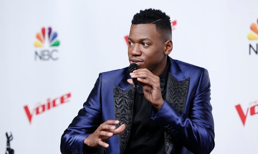 Chris Blue é ministro de louvor e foi o vencedor da 12ª temporada do "The Voice" USA. (Foto: NBC)