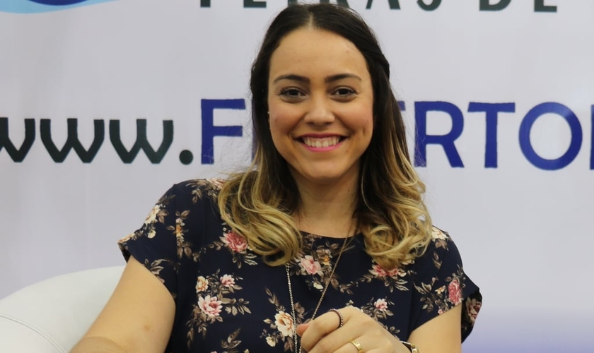 Amanda ministrou durante a Expoevangélica 2017, em Fortaleza. (Foto: Guiame/Marcos Paulo Corrêa).