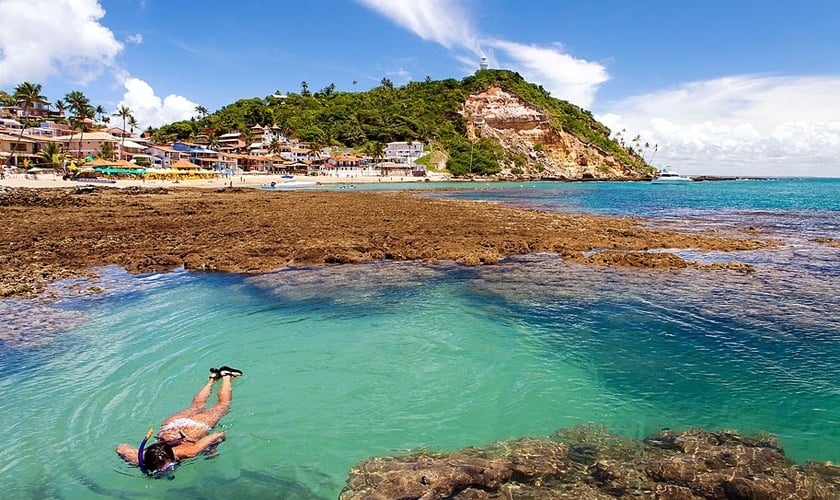 O Morro de São Paulo situa-se na Ilha de Tinharé, no município de Cairu, na Bahia. (Foto: Reprodução)