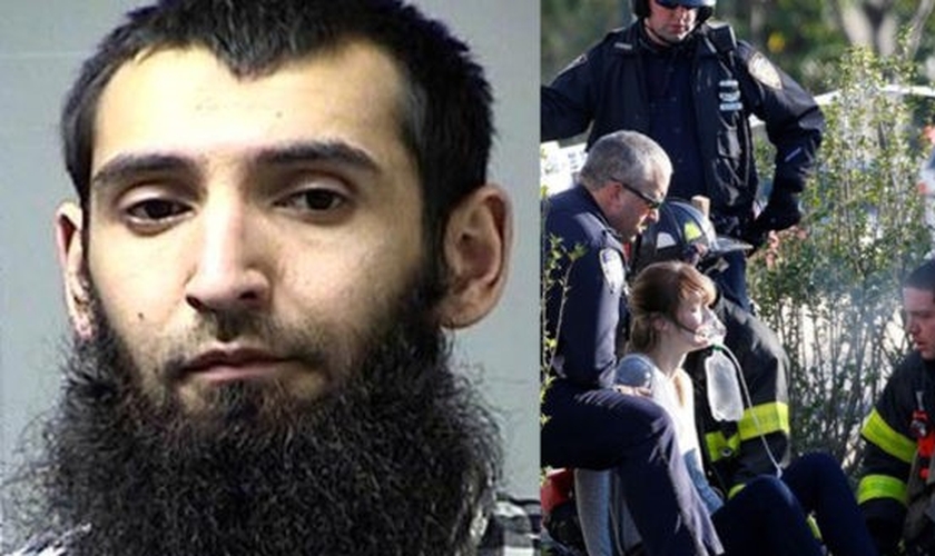 Sayfullo Habibullaevic Saipov (à esquerda) foi responsável pelo atropelamento que deixou 8 mortos e 15 feridos em Nova York. (Imagem: NewsX)