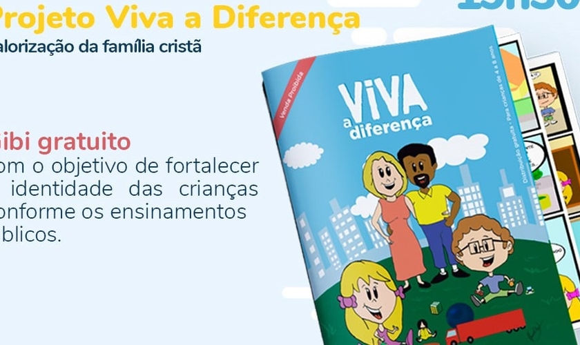 O projeto Viva a Diferença tem como objetivo ajudar pais e professores a ensinarem as crianças sobre o real conceito de identidade e gênero, conforme os princípios bíblicos. (Imagem: Viva a Diferença - Site oficial)
