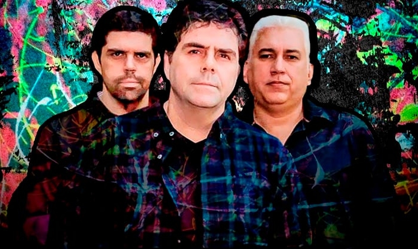 A Banda Catedral é formada por Kim, Júlio e Guilherme Morgado. (Foto: Reprodução).