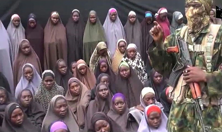 As meninas sequestradas em Chibok são em sua maioria cristãs. (Foto: Reprodução).