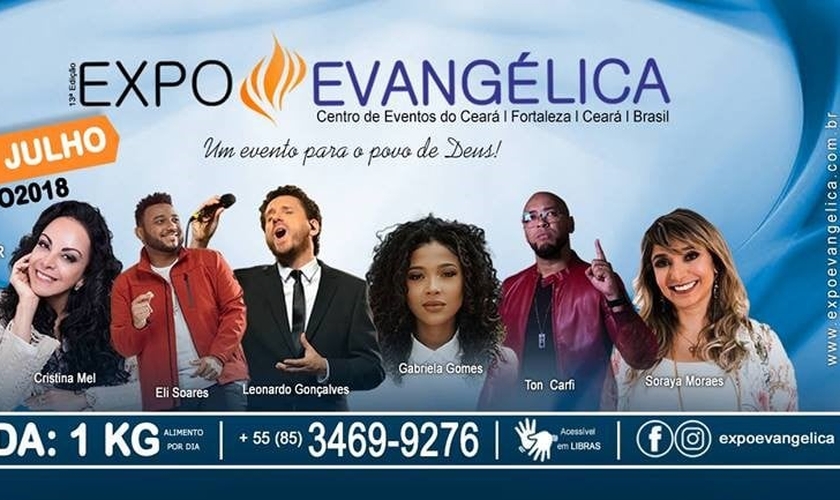 Expoevangélica terá programação variada em 2018. (Foto: Divulgação)