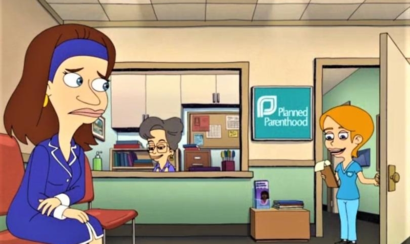 A série Big Mouth lançou um episódio que defende supostos "méritos" da clínica de aborto Planned Parenthood. (Foto: Reprodução).