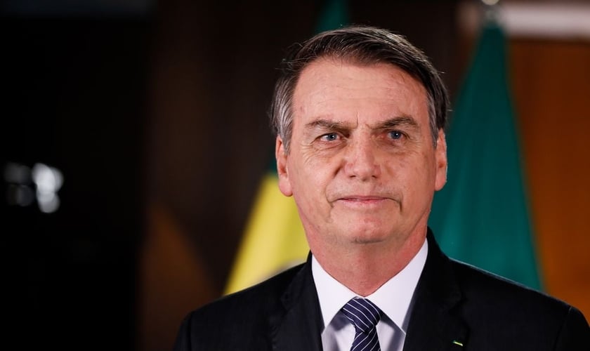 Presidente da República, Jair Bolsonaro, em pronunciamento. (Foto: Isac Nóbrega/PR)
