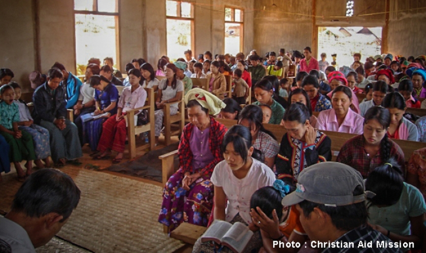 Igreja em Mianmar. (Foto: Christian Aid Mission)