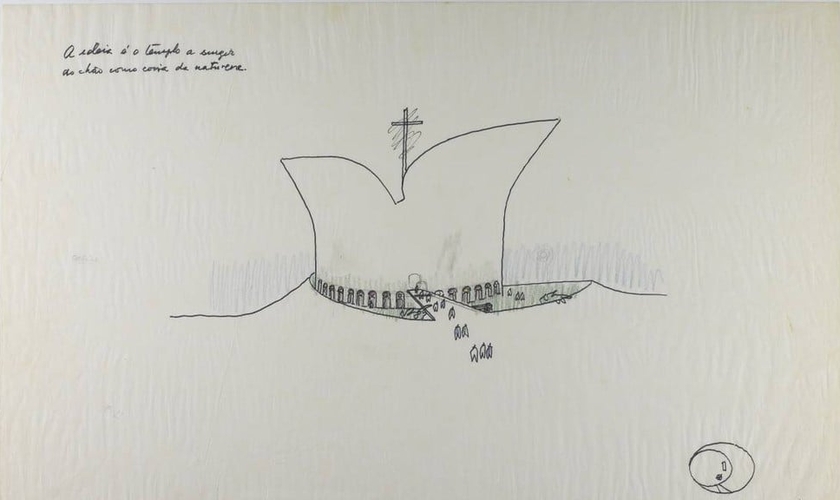 Esboço do projeto para o Museu da Bíblia de Brasília. (Foto: Divulgação/Governo de Brasília)