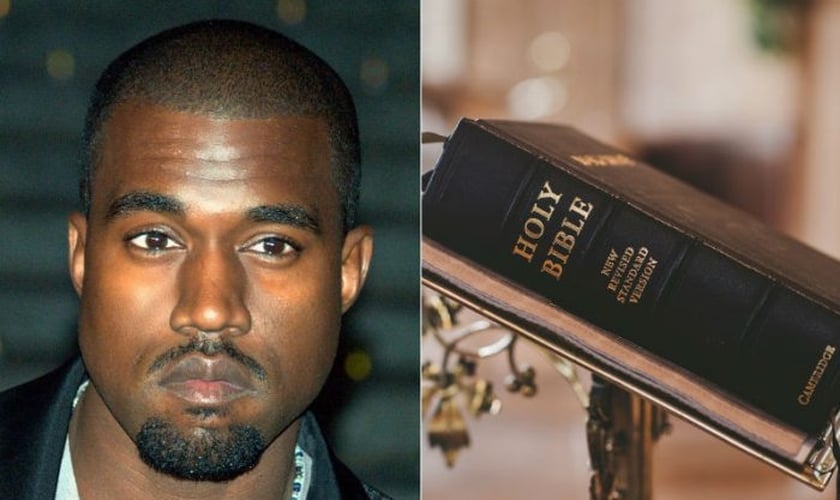 O testemunho de Kanye West (esquerda) tem elevado de maneira notável as buscas por assuntos sobre Jesus e a Bíblia. (Foto: ChurchPop)