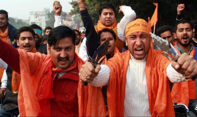 O radicalismo hindu tem levado milhares de cristãos a sofrerem diversos tipos de agressão na Índia. (Foto: Kashmir Observer)