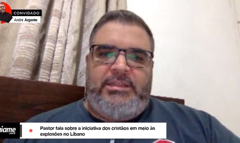 Pastor André Argente mora no Líbano há três anos, onde atua como voluntário em uma ONG e também em parceria com igrejas locais. (Imagem: Guiame / Youtube / Reprodução)