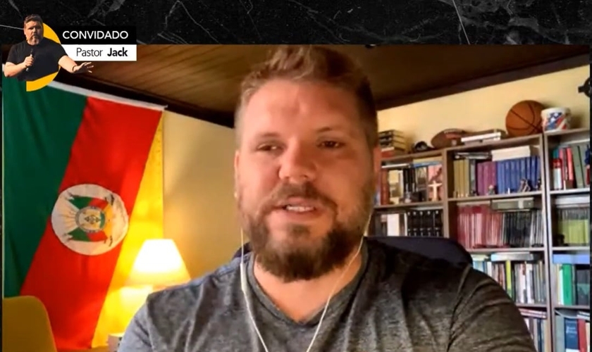 Pastor Jack é plantador de igrejas em Porto Alegre e lidera a Igreja Vintage, em Porto Alegre, há cerca de 8 anos, exercendo um ministério com homens para avançar em missão. (Imagem: Guiame / YouTube / Reprodução)