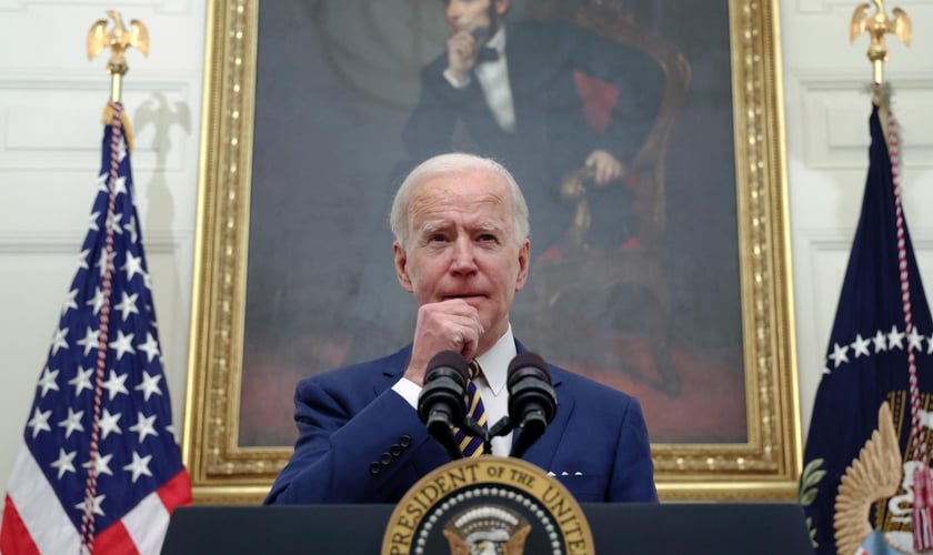 Joe Biden em discurso na Casa Branca, em 22 de janeiro de 2021. (Foto: Reuters/Jonathan Ernst)