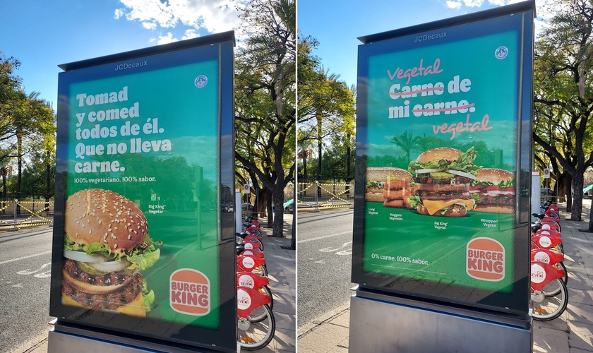 O anúncio foi promovido na Espanha e já foi retirado. (Foto: Reprodução/Twitter/Jose Ignacio Munilla)