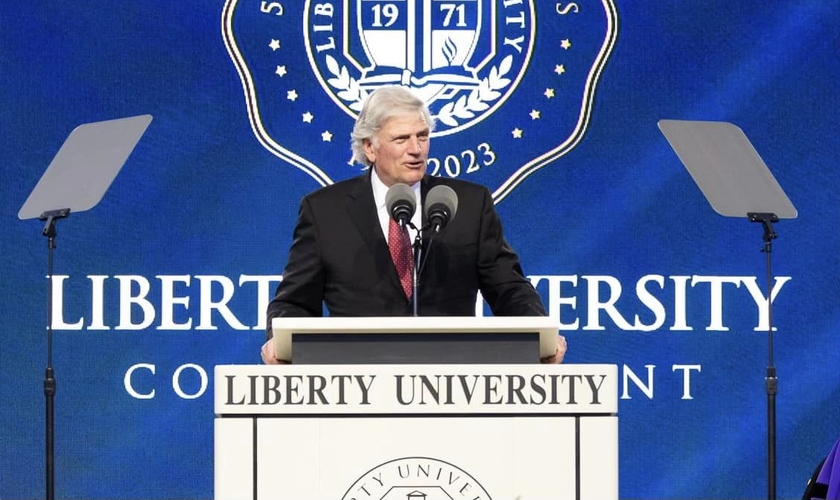 Pastor Franklin Graham na Liberty University. (Foto: Facebook Franklin Graham)