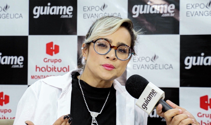 Daniela Araújo na Expoevangélica 2023. (Foto: Marcos Paulo Correa/Guiame)