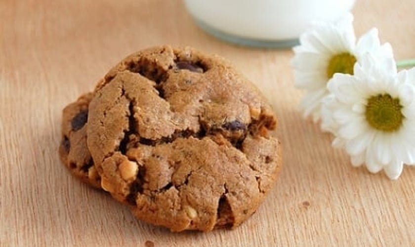 Cookie de chocolate e amendoim