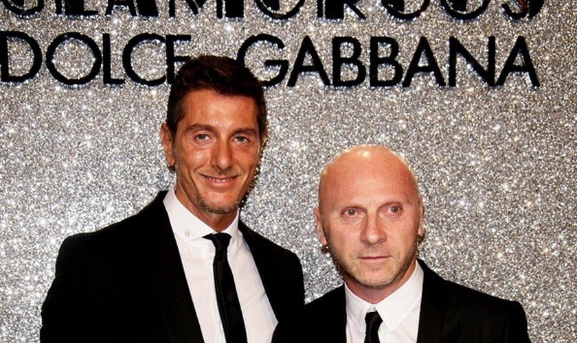 Domenico Dolce e Stefano Gabbana, estilistas da grife Dolce & Gabbana. (Reprodução/ Circuito A)