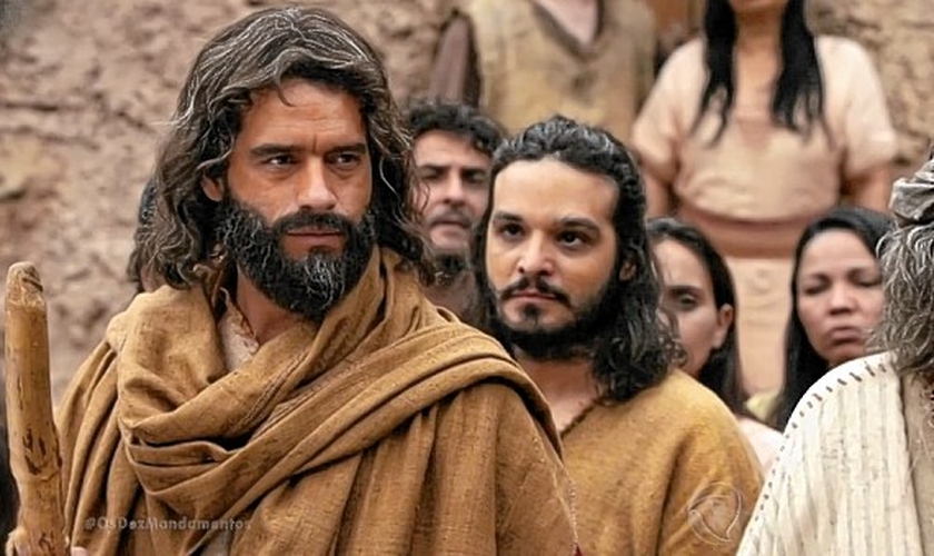 Cena da novela "Os Dez Mandamentos" (Imagem: Reprodução / Rede Record)