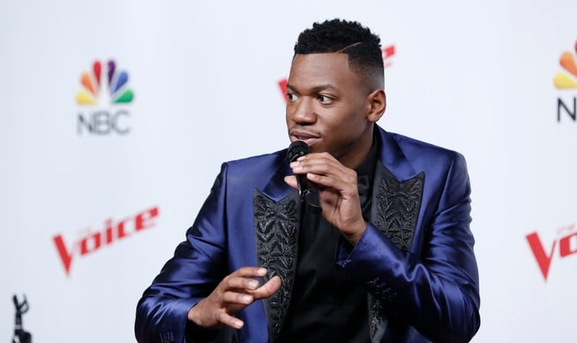 Chris Blue é ministro de louvor e foi o vencedor da 12ª temporada do "The Voice" USA. (Foto: NBC)