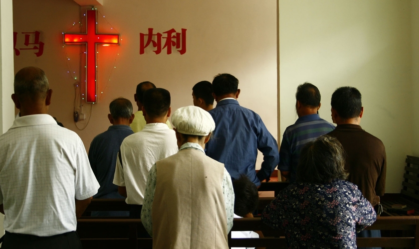 O governo declarou que a igreja não poderia mais fazer uso do edifício até que as questões fossem resolvidas. (Foto: China Aid).