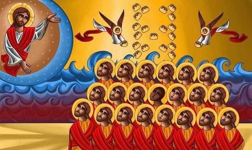 Ícone dos 21 mártires, desenhado por Tony Rezk, será a imagem oficial para do testemunho dos cristãos na Igreja Copta.