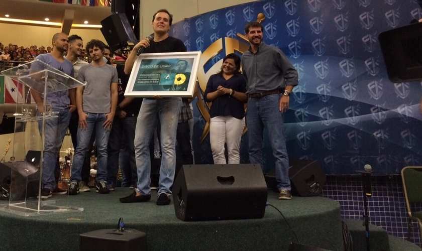 As premiações foram entregues durante o Culto Fé, na Igreja Batista da Lagoinha