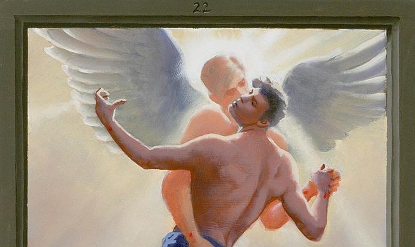 Quadro Paixão de Cristo: A Visão Gay. (Douglas Blanchard/ Fine art america)