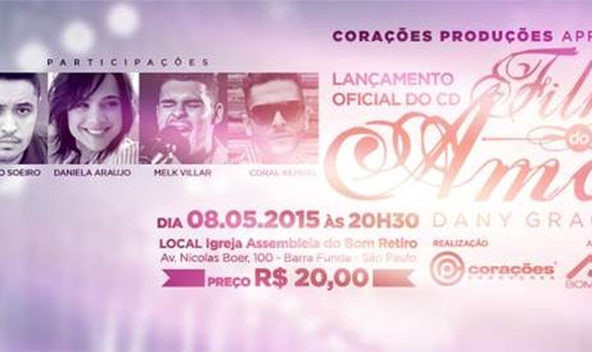O show está com início programado para as 20h30 e já tem ingressos à venda, em pontos espalhados pela capital e região metropolitana.