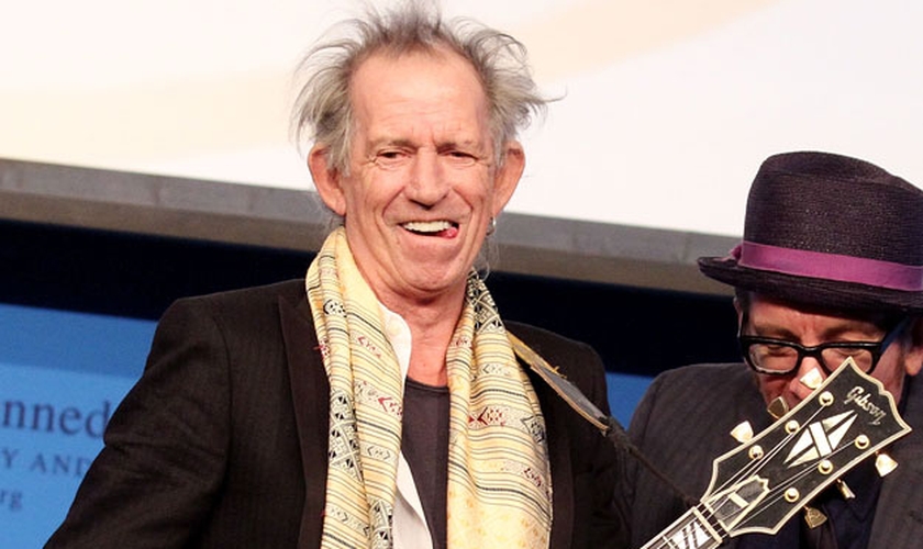 Keith Richards. guitarrista da banda de rock Rolling Stones. (Rádio Blog)