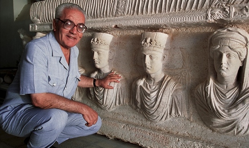 Khaled al-Asaad trabalhou por mais de 50 anos como chefe de antiguidades em Palmyra, foi executado pelo Estado islâmico na última terça-feira. (Foto: Marc Deville/Gamma-Rapho via Getty Images)