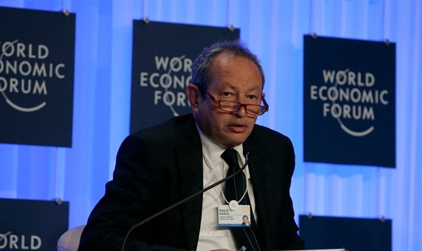 Naguib Sawiris durante o Fórum Econômico Mundial de 2009 (Foto: Flickr/World Economic Forum/Nader Daoud)