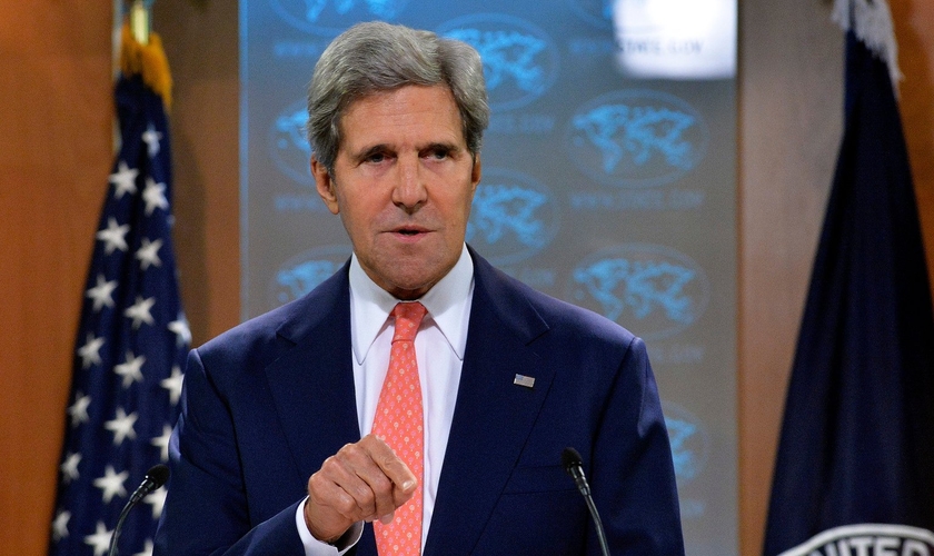 John Kerry é Secretário de Estado dos Estados Unidos.