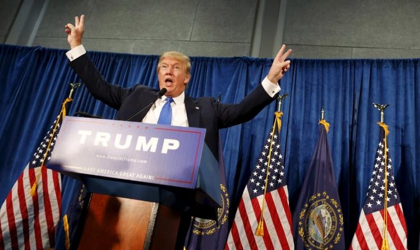 Donald Trump está liderando a corrida para representar o partido republicano na eleição presidencial dos Estados Unidos (Foto: IB Times)