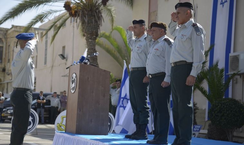 Cerimônia de troca de liderança do Comando do Sul, em Israel (Foto: Comando do Sul)