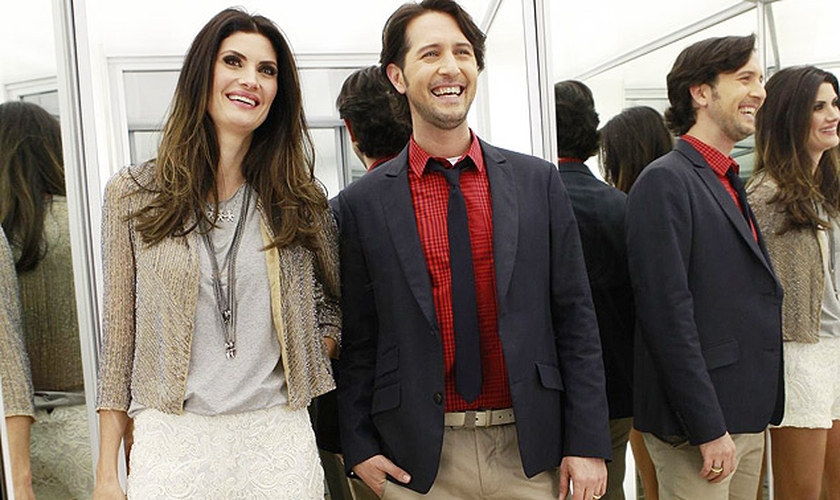 A top model Isabella Fiorentino e o stylist Arlindo Grund deram dicas de moda à Monia da Silva. (Foto: Reprodução/SBT)