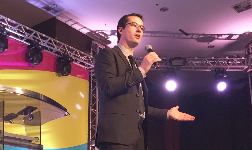 Palestra de Deltan Dallagnol, procurador do MP e coordenador da Operação Lava Jato. (Foto: Guiame/ Marcos Paulo Corrêa)