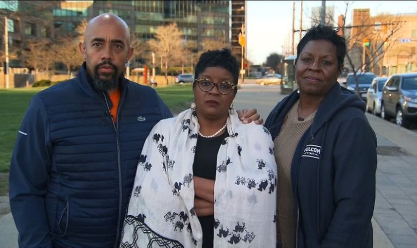 Em entrevista ao vivo, a família declarou o perdão e amor de Deus. (Foto: Reprodução/CNN)