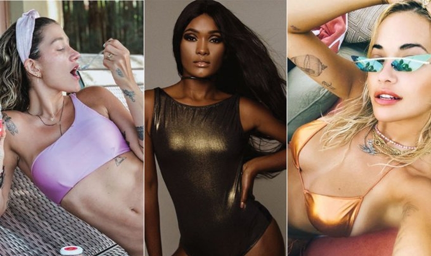 Gabriela Pugliesi, Ericka Januza e Rita Ora são algumas das famosas fãs do metalizado. (Foto: Reprodução/Instagram)
