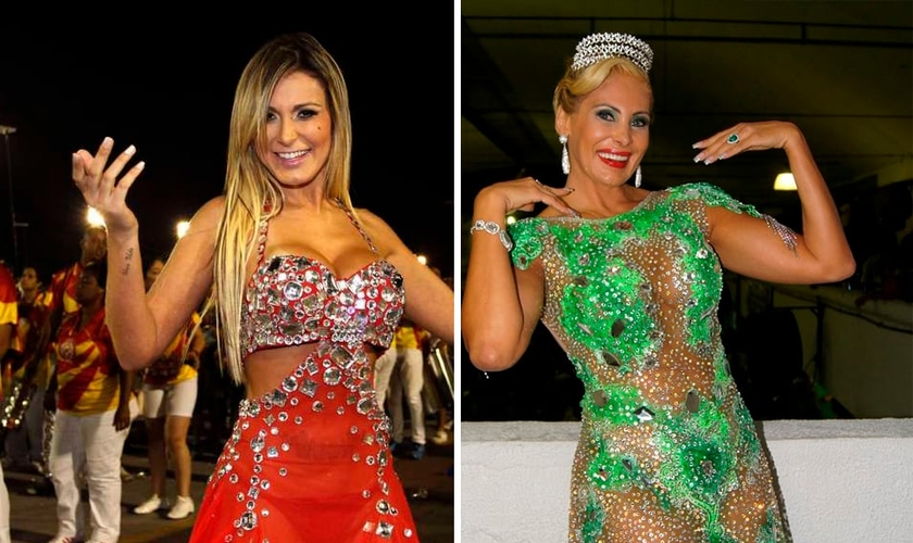 Andressa Urach e Angela Bismarchi deixaram o Carnaval para trás. (Foto: Paduardo/ AgNews|Carol Grosskopf/ MF Models Assessoria)