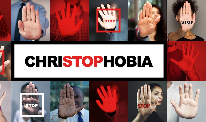 Campanha Stop Christophobia. (Foto: Divulgação/ Stop Campaign)