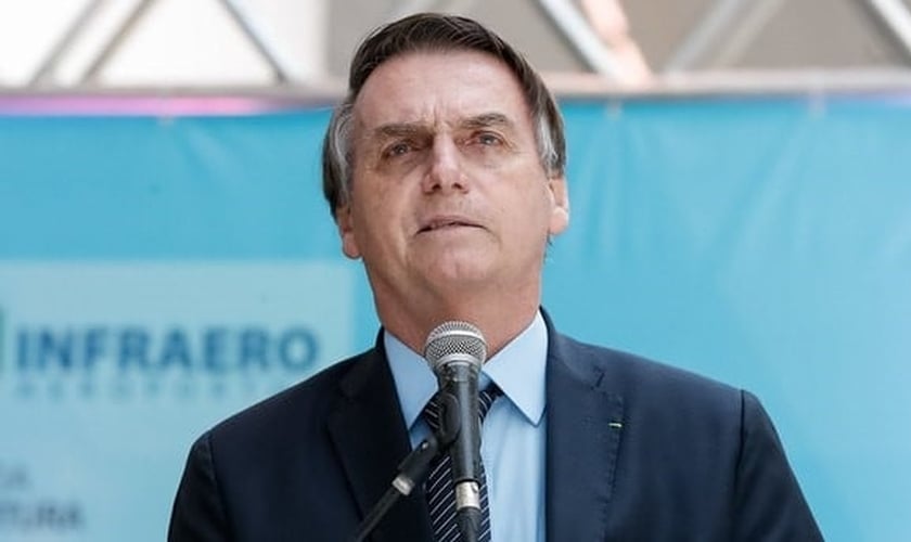 Presidente Jair Bolsonaro participa de evento da Assembleia de Deus em Goiânia. (Foto: Reprodução/Alan Santos)