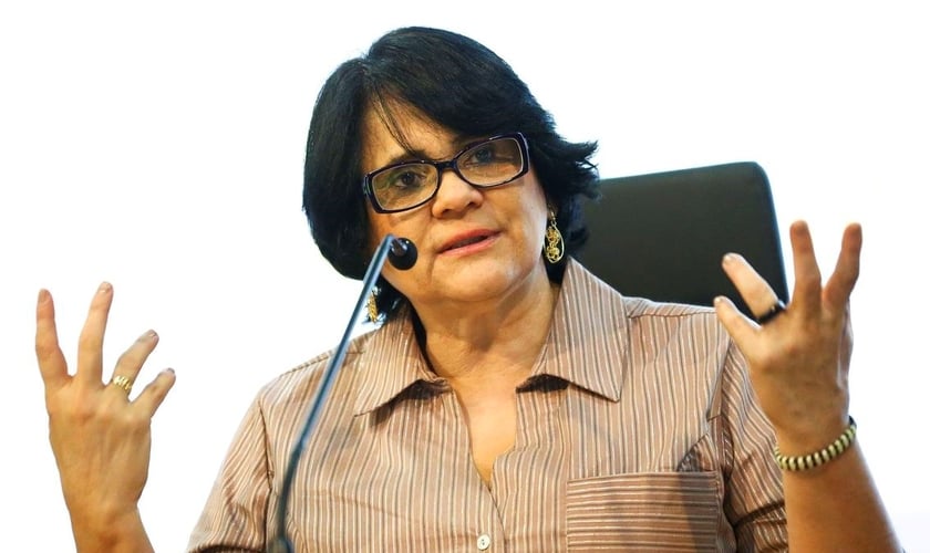 Ministra Damares Alves em defesa dos cristãos perseguidos. (Foto Marcelo Camargo/Agência Brasil)