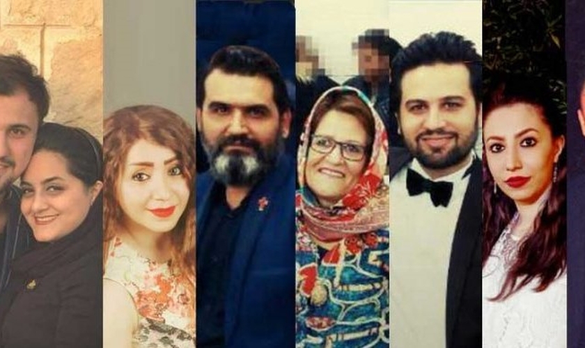 Cristãos iranianos presos por sua fé em Jesus. (Foto: Reprodução/Article 18)