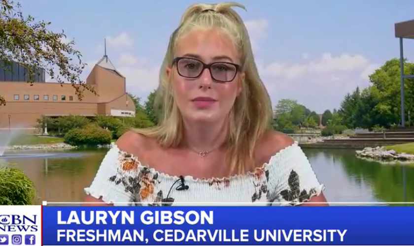 Lauryn Gibson conta sua história em entrevista à CBN News. (Foto: Reprodução/CBN News)