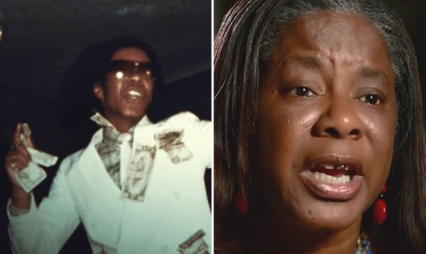 Wanda Jo antes, em sua vida homosseuxal; e depois de sua conversão. (Foto: Reprodução/CBN News)